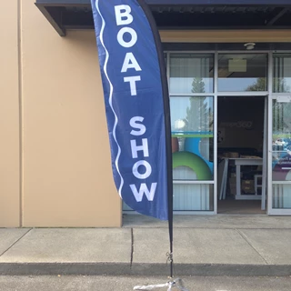  - Custom Banners - Feather Banner - Anacortes Boat Show - Anacortes, WA